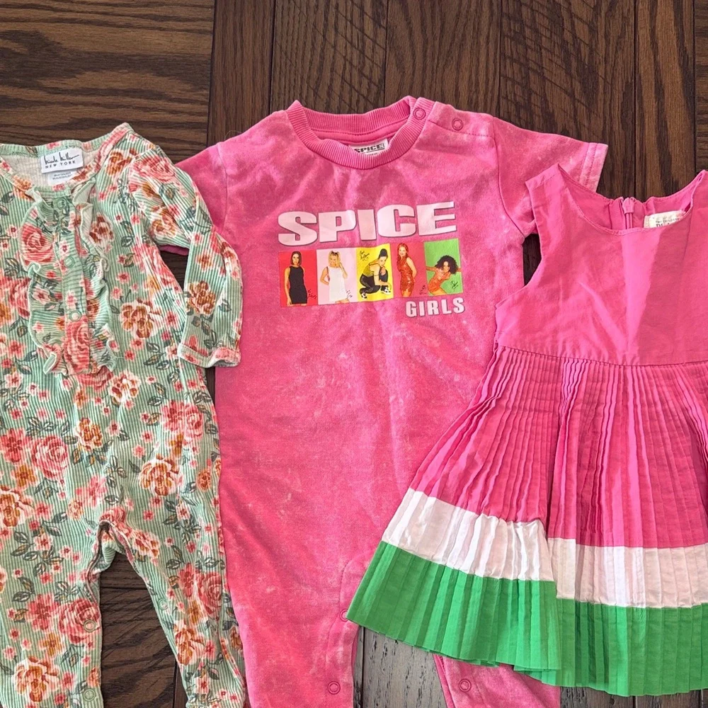 Baby Girl Lot; 3 6-9M Outfits. Spice Girls, Nicole Miller, Children’s place - Picture 1 of 10